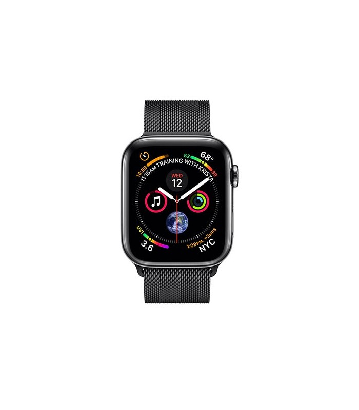 space black stainless steel milanese loop